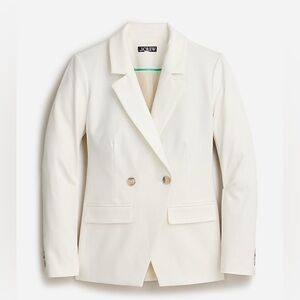 J. Crew Devon blazer in bi-stretch cotton blend BP412 Ivory Size 6